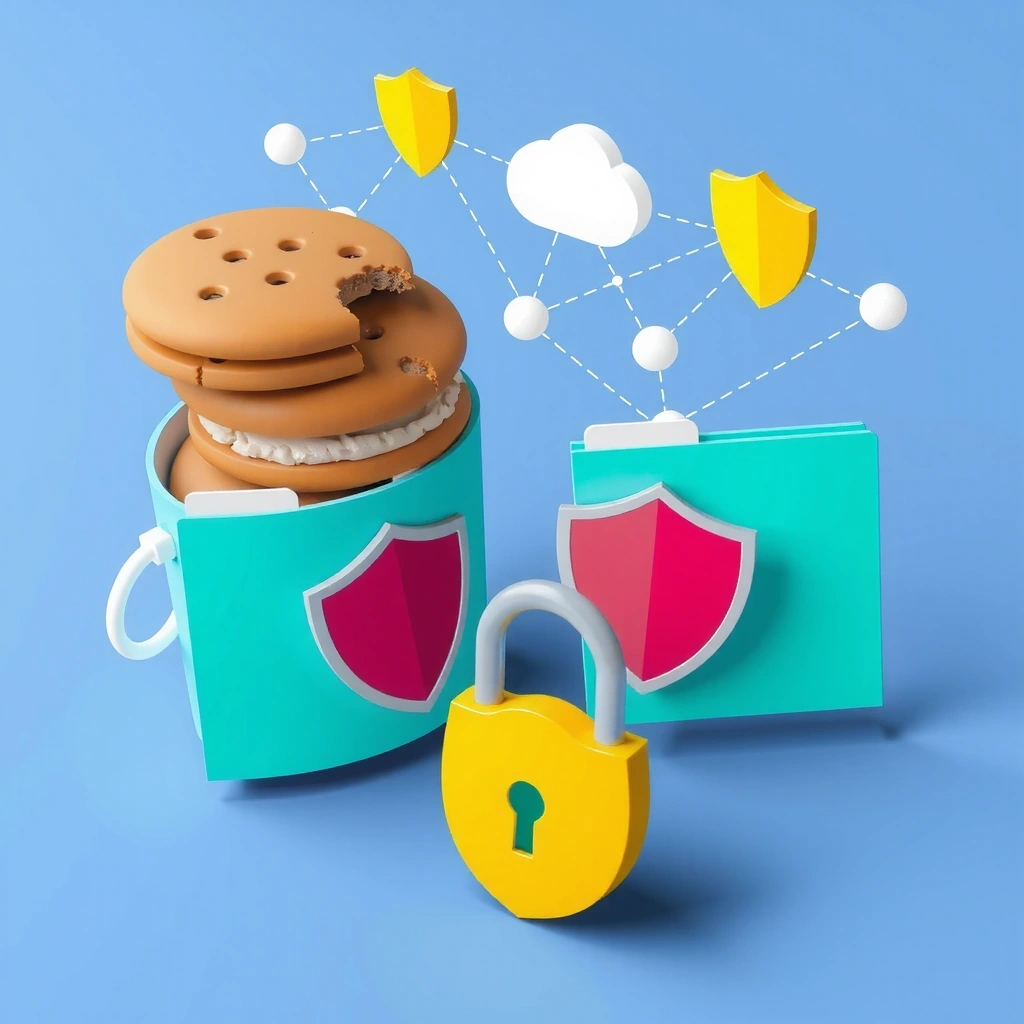 Cookie technology illustration