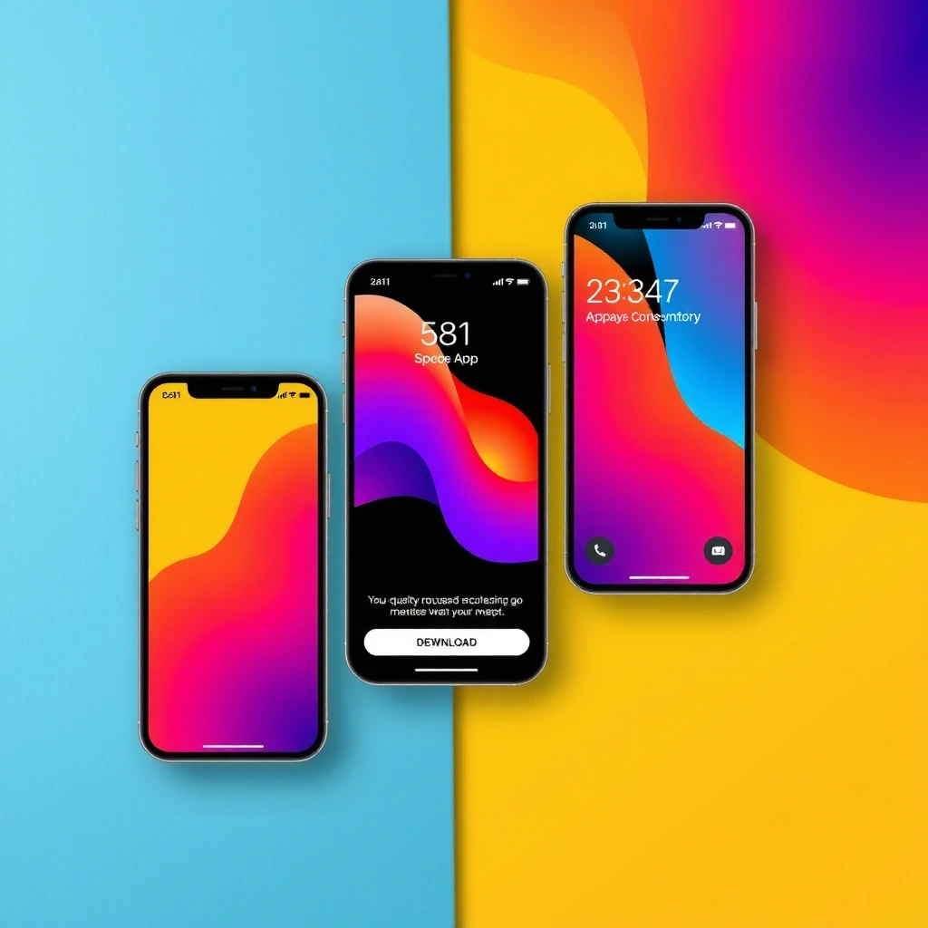 Mobile app landing page design project
