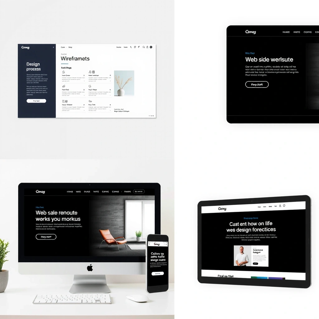 Professional web design process and workflow