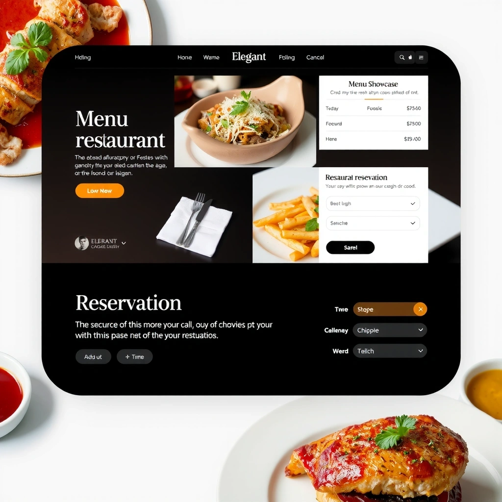 Restaurant website design project