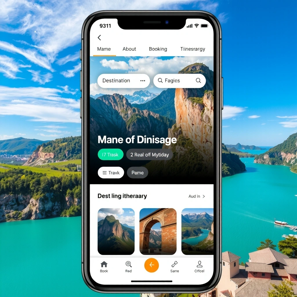 Travel Planning App Interface