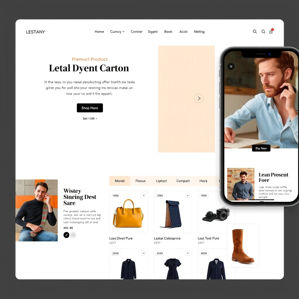 E-commerce website redesign